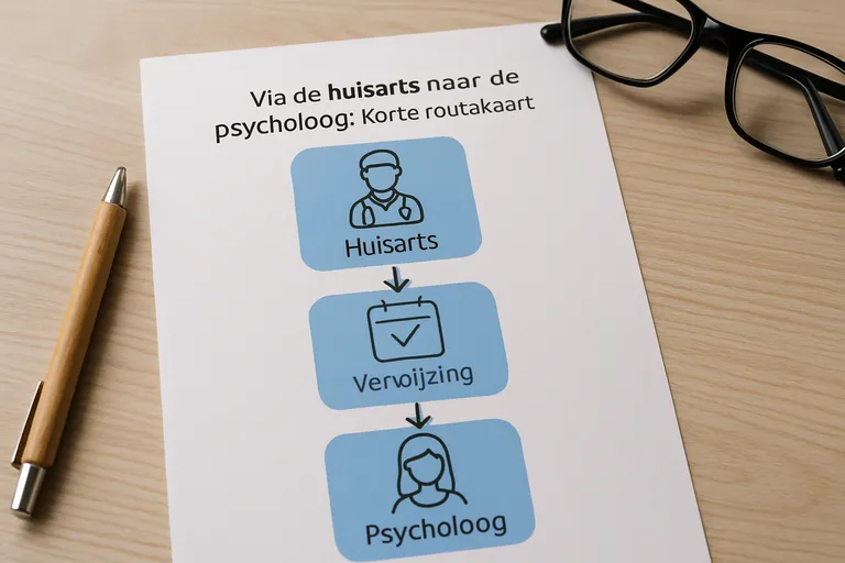 Via de huisarts naar de psycholoog: korte routekaart